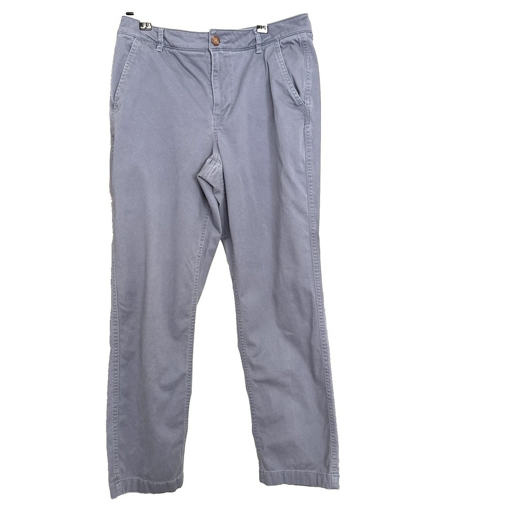 LL Bean Womens Straight Leg Chino Pants Size 10 Workwear Outdoors Pockets Basic